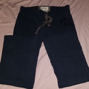 Navy blue Abercrombie and Fitch sweat pants